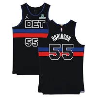 Duncan Robinson Detroit Pistons Game-Used #55 Black Nike Jersey vs. Minnesota Timberwolves on April 2, 2026 - Size 50+4