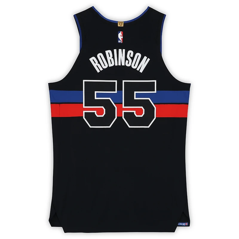 Duncan Robinson Detroit Pistons Game-Used #55 Black Nike Jersey vs. Minnesota Timberwolves on April 2, 2026 - Size 50+4