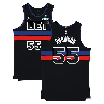 Duncan Robinson Detroit Pistons Game-Used #55 Black Nike Jersey vs. Minnesota Timberwolves on April 2, 2026 - Size 50+4