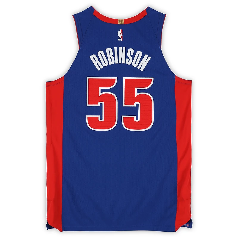 Duncan Robinson Detroit Pistons Game-Used #55 Blue Nike Jersey Worn During the 2025-26 NBA Season - Size 50+4