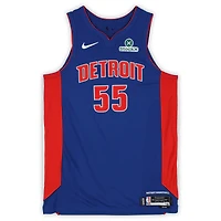 Maillot Nike bleu n° 55 porté par Duncan Robinson (Detroit Pistons) lors de la saison NBA 2025-2026 - Taille 50+4