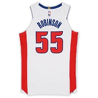 Duncan Robinson Detroit Pistons Game-Used #55 White Nike Jersey vs. Milwaukee Bucks on April 8 and vs. Indiana Pacers on April 12, 2026 - Size 50+4