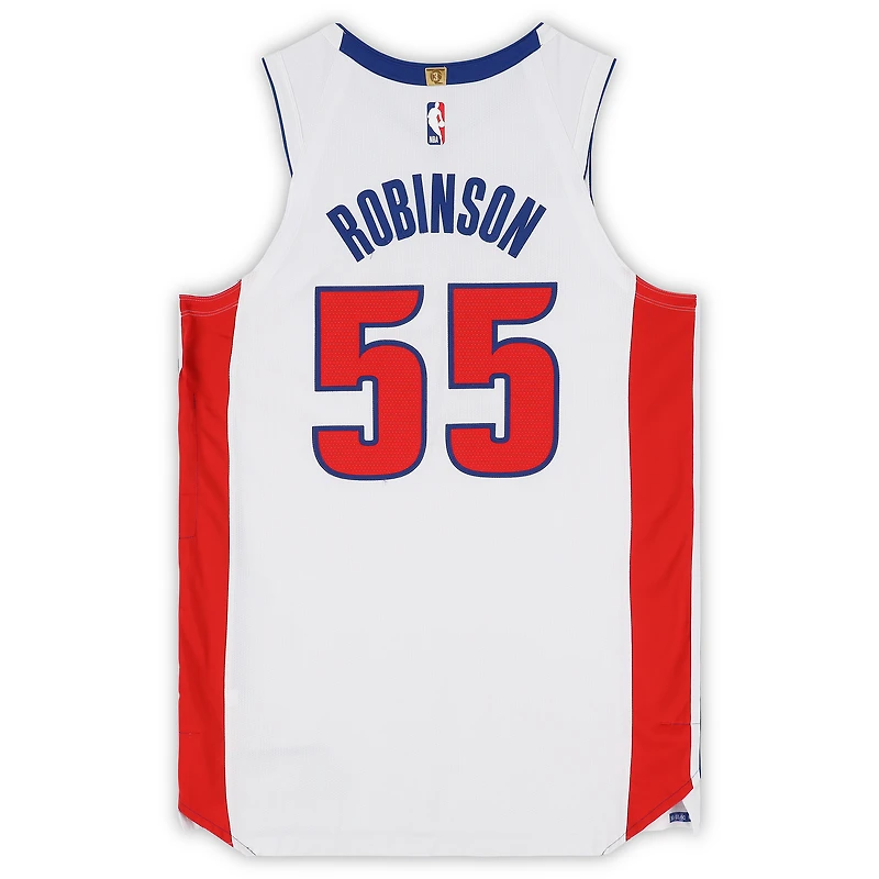 Duncan Robinson Detroit Pistons Game-Used #55 White Nike Jersey vs. Orlando Magic on April 22, 2026 - Size 50+4