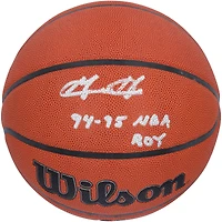 Grant Hill Detroit Pistons Autographed Wilson Authentic Series Indoor/Outdoor Basketball with "94-95 NBA ROY" Inscription