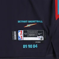 Isaac Jones Detroit Pistons Game-Used #13 Black Nike City Edition Jersey vs. New Orleans Pelicans on March 26, 2026 - Size 52+4