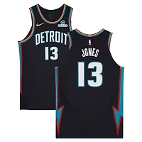 Isaac Jones Detroit Pistons Game-Used #13 Black Nike City Edition Jersey vs. New Orleans Pelicans on March 26, 2026 - Size 52+4