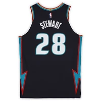Isaiah Stewart Detroit Pistons Game-Used #28 Black Nike City Edition Jersey vs. Charlotte Hornets on April 10, 2026 - Size 54+4