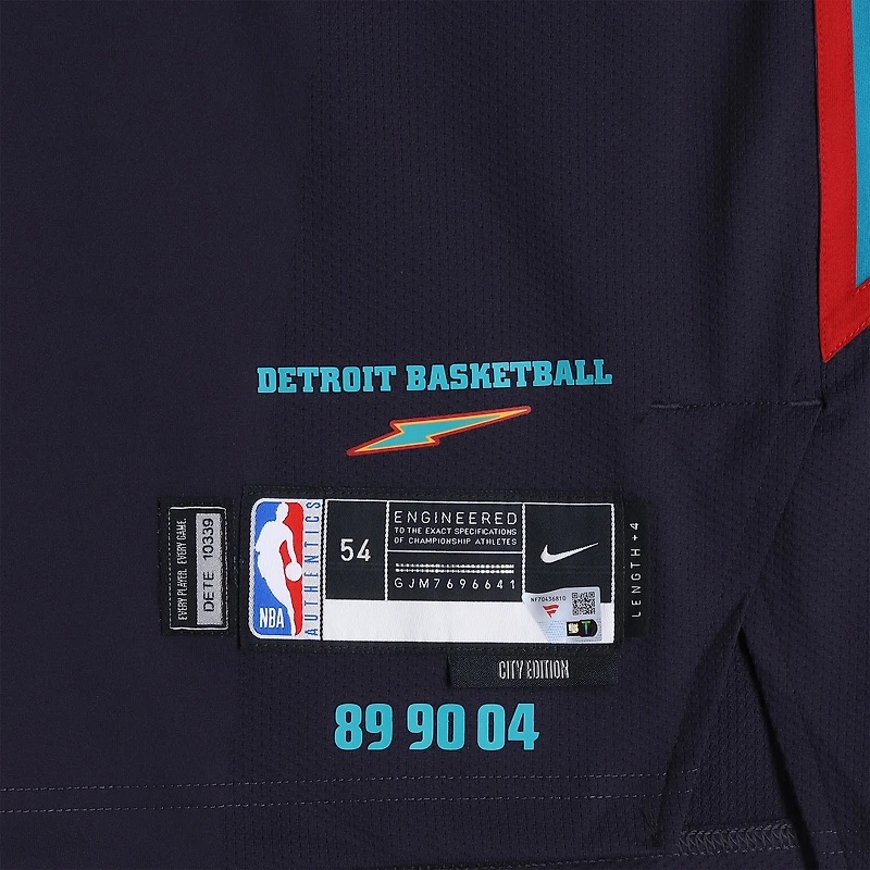 Isaiah Stewart Detroit Pistons Game-Used #28 Black Nike City Edition Jersey vs. Charlotte Hornets on April 10, 2026 - Size 54+4