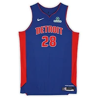 Maillot Nike bleu porté par Isaiah Stewart (Detroit Pistons) n° 28 contre le Miami Heat le 8 mars 2026 - Taille 54+6