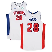 Maillot blanc Nike n° 28 porté par Isaiah Stewart (Detroit Pistons) lors des matchs contre les Cleveland Cavaliers le 3 mars et contre les San Antonio Spurs le 5 mars 2026 - Taille 54+4