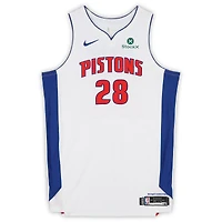 Isaiah Stewart Detroit Pistons Game-Used #28 White Nike Jersey vs. Indiana Pacers on April 12, 2026 - Size 54+6