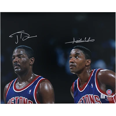 Isiah Thomas & Joe Dumars Detroit Pistons Autographed 16" x 20" Photograph