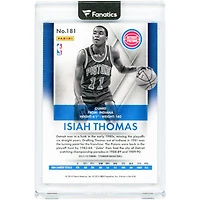 Carte Panini Titanium Platinum 2013-14 d'Isiah Thomas (Detroit Pistons) n° 181, numéro 1/1