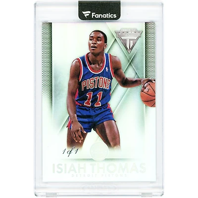 Isiah Thomas Detroit Pistons 2013-14 Panini Titanium Platinum #181 #1/1 Card