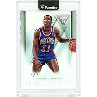 Isiah Thomas Detroit Pistons 2013-14 Panini Titanium Platinum #181 #1/1 Card