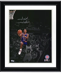 Isiah Thomas Detroit Pistons Autographed 11" x 14" Spotlight Photograph