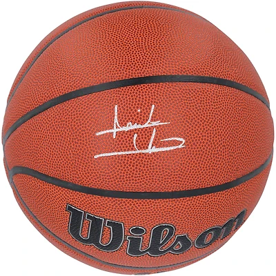 Ballon de basket-ball intérieur/extérieur Wilson Authentic Series autographié par Isiah Thomas des Detroit Pistons