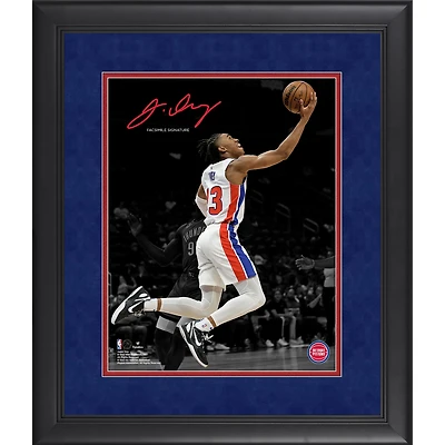 Jaden Ivey Detroit Pistons Fac-similé Signature Encadré 11" x 14 " Photographie Spotlight