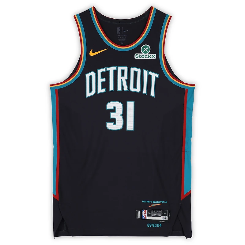 Javonte Green Detroit Pistons Game-Used #31 Black Nike City Edition Jersey vs. Charlotte Hornets on April 10, 2026 - Size 50+4
