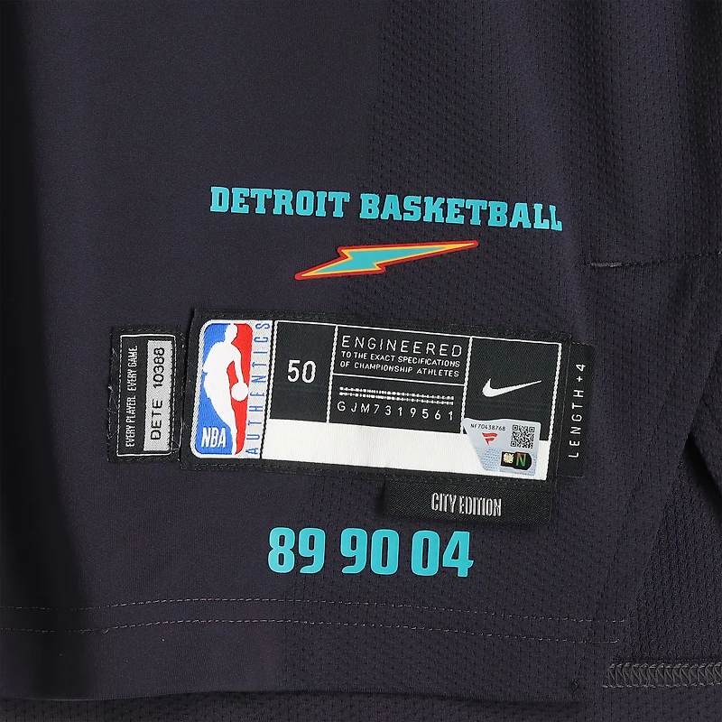 Javonte Green Detroit Pistons Game-Used #31 Black Nike City Edition Jersey Worn During the 2025-26 NBA Season - Size 50+4