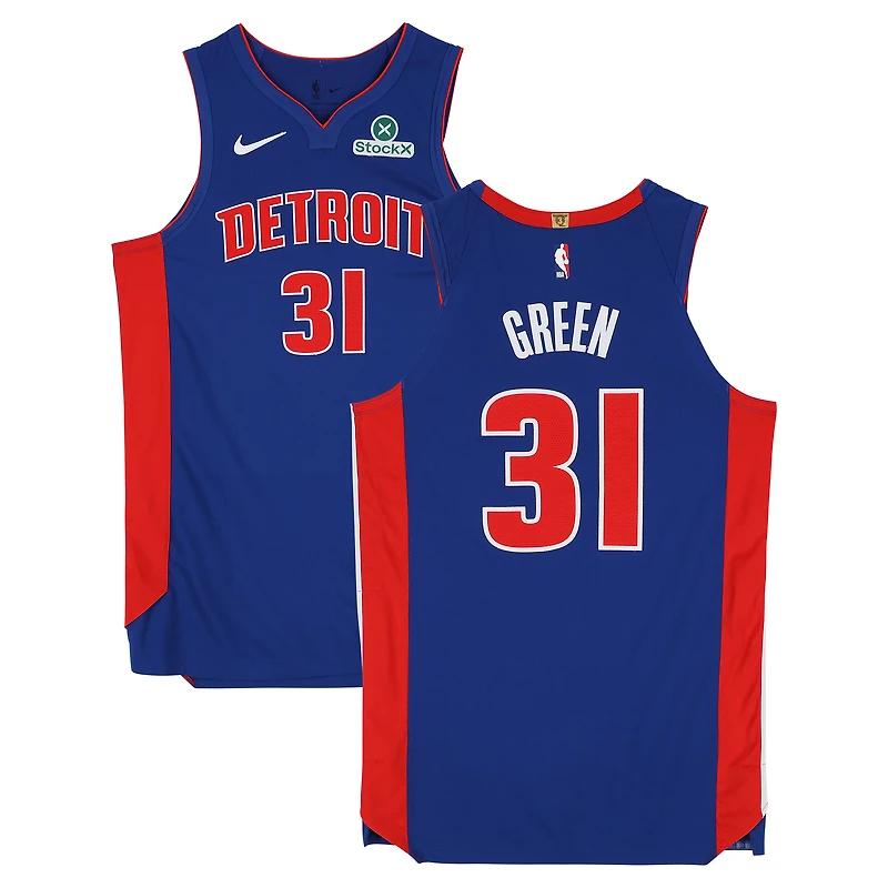 Maillot Nike bleu porté par Javonte Green (Detroit Pistons) n° 31 lors de la saison NBA 2025-2026 - Taille 50+4