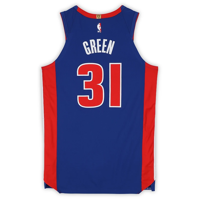 Maillot Nike bleu porté par Javonte Green (Detroit Pistons) n° 31 lors de la saison NBA 2025-2026 - Taille 50+4