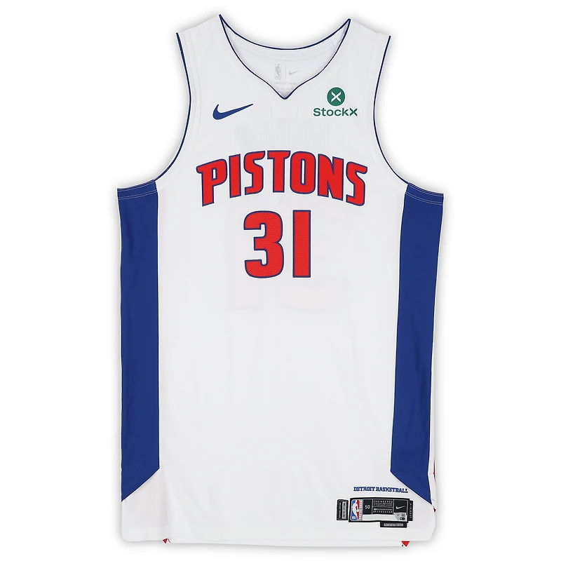 Javonte Green Detroit Pistons Game-Used #31 White Nike Jersey vs. Toronto Raptors on March 31 and vs. Orlando Magic on April 6, 2026 - Size 50+4