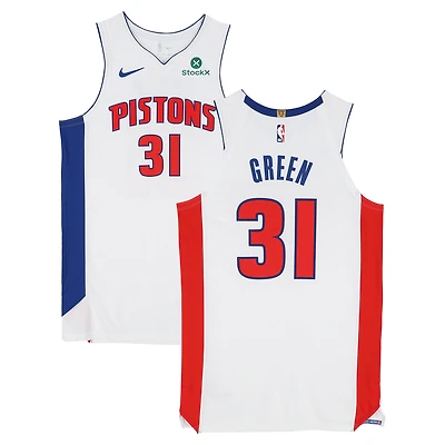 Javonte Green Detroit Pistons Game-Used #31 White Nike Jersey vs. Toronto Raptors on March 31 and vs. Orlando Magic on April 6, 2026 - Size 50+4
