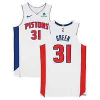 Javonte Green Detroit Pistons Game-Used #31 White Nike Jersey vs. Toronto Raptors on March 31 and vs. Orlando Magic on April 6, 2026 - Size 50+4