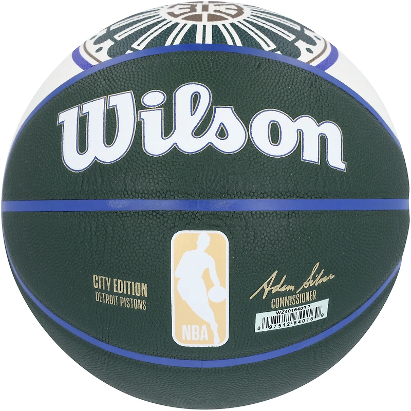 Joe Dumars Detroit Pistons Autographed Wilson 2022-23 City Edition Collector's Basketball with "HOF 06" Inscription