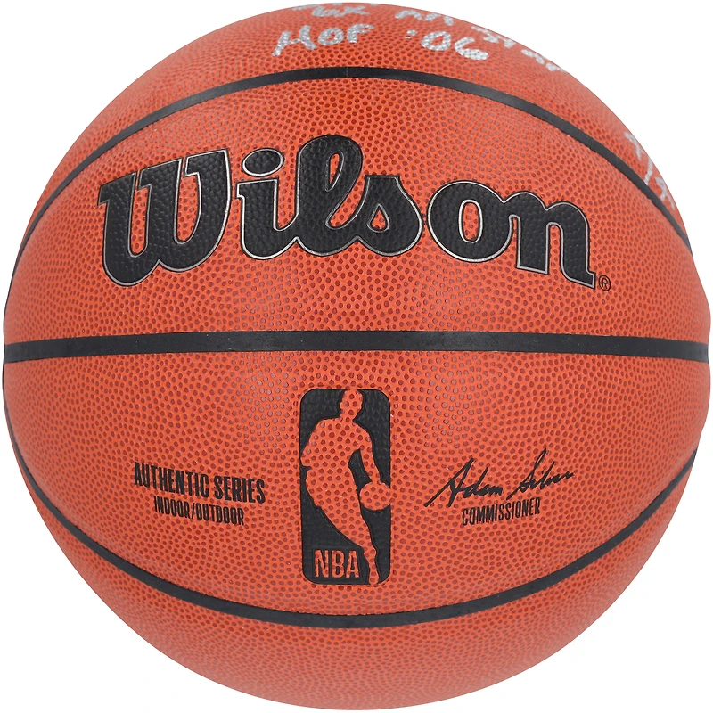 Joe Dumars Detroit Pistons Autographed Wilson Authentic Series Indoor/Outdoor Basketball with Multiple Inscriptions - Limited Edition #4/4