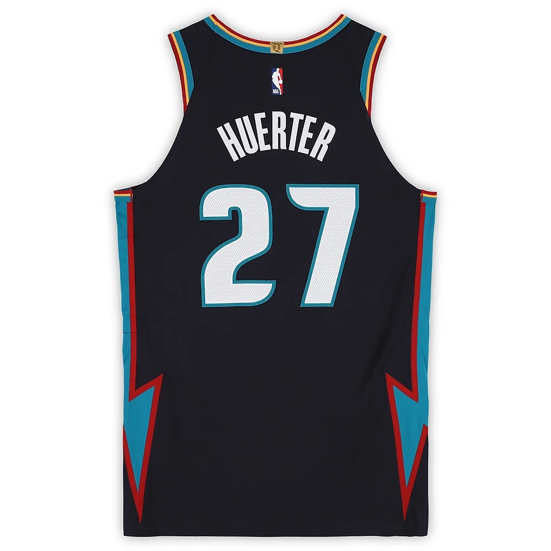 Kevin Huerter Detroit Pistons Game-Used #27 Black Nike City Edition Jersey vs. Charlotte Hornets on April 10, 2026 - Size 50+4