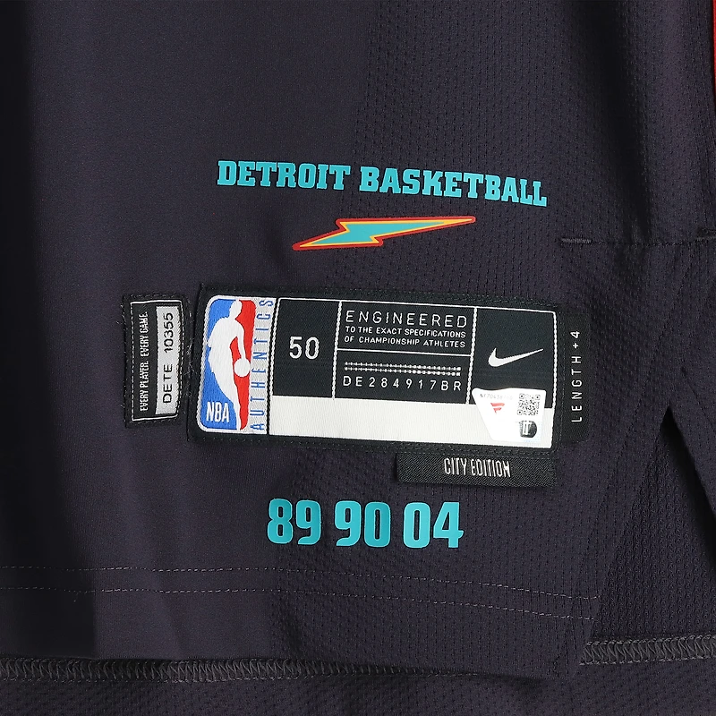 Kevin Huerter Detroit Pistons Game-Used #27 Black Nike City Edition Jersey Worn During the 2025-26 NBA Season - Size 50+4