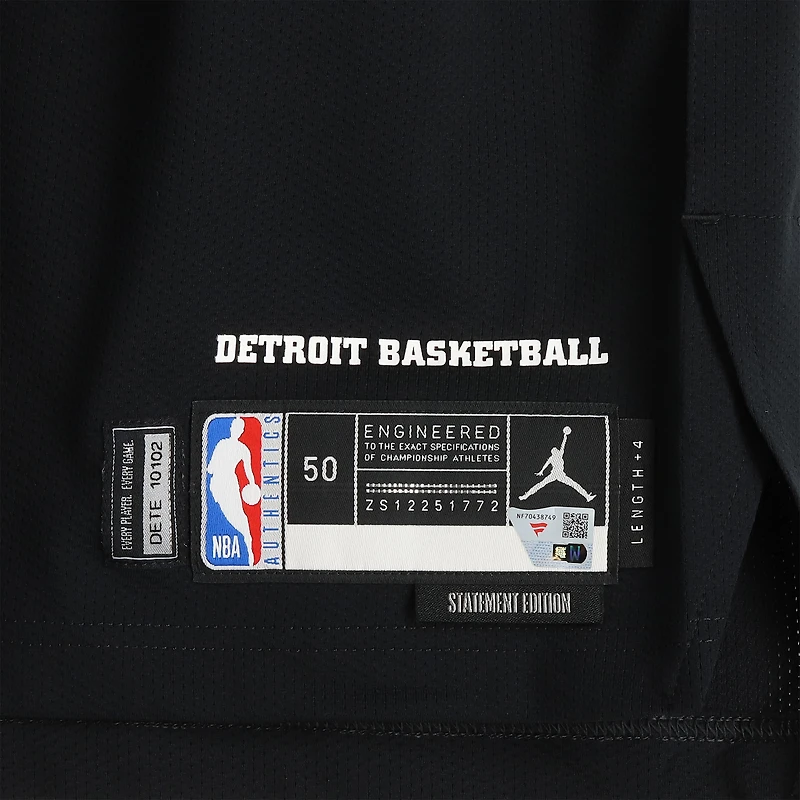 Kevin Huerter Detroit Pistons Game-Used #27 Black Nike Jersey vs. Minnesota Timberwolves on April 2, 2026 - Size 50+4