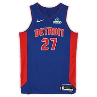 Maillot Nike bleu n° 27 porté par Kevin Huerter (Detroit Pistons) lors de la saison NBA 2025-2026 - Taille 50+4