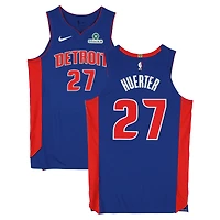 Maillot Nike bleu n° 27 porté par Kevin Huerter (Detroit Pistons) lors de la saison NBA 2025-2026 - Taille 50+4