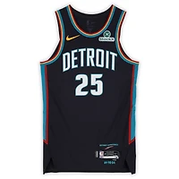 Marcus Sasser Detroit Pistons Game-Used #25 Black Nike City Edition Jersey Worn During the 2025-26 NBA Season - Size 46+4