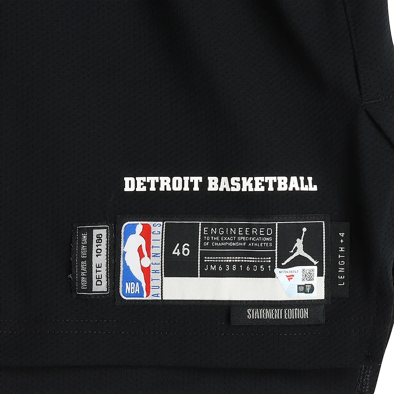 Marcus Sasser Detroit Pistons Game-Used #25 Black Nike Jersey vs. Minnesota Timberwolves on April 2, 2026 - Size 46+4