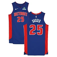 Maillot Nike bleu n° 25 porté par Marcus Sasser (Detroit Pistons) lors de la saison NBA 2025-2026 - Taille 46+6