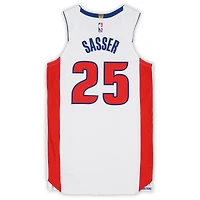 Marcus Sasser Detroit Pistons Game-Used #25 White Nike Jersey vs. Orlando Magic on April 22, 2026 - Size 46+6