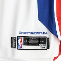 Marcus Sasser Detroit Pistons Game-Used #25 White Nike Jersey vs. Orlando Magic on April 22, 2026 - Size 46+6