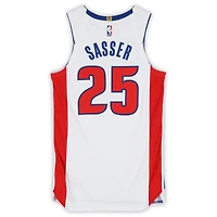 Maillot blanc Nike n° 25 porté par Marcus Sasser (Detroit Pistons) lors de la saison NBA 2025-2026 - Taille 46+4