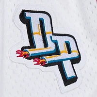 Short blanc authentique des Detroit Pistons de Mitchell & Ness pour homme