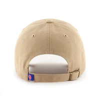 Men's '47  Khaki Detroit Pistons Logo Clean Up Adjustable Hat
