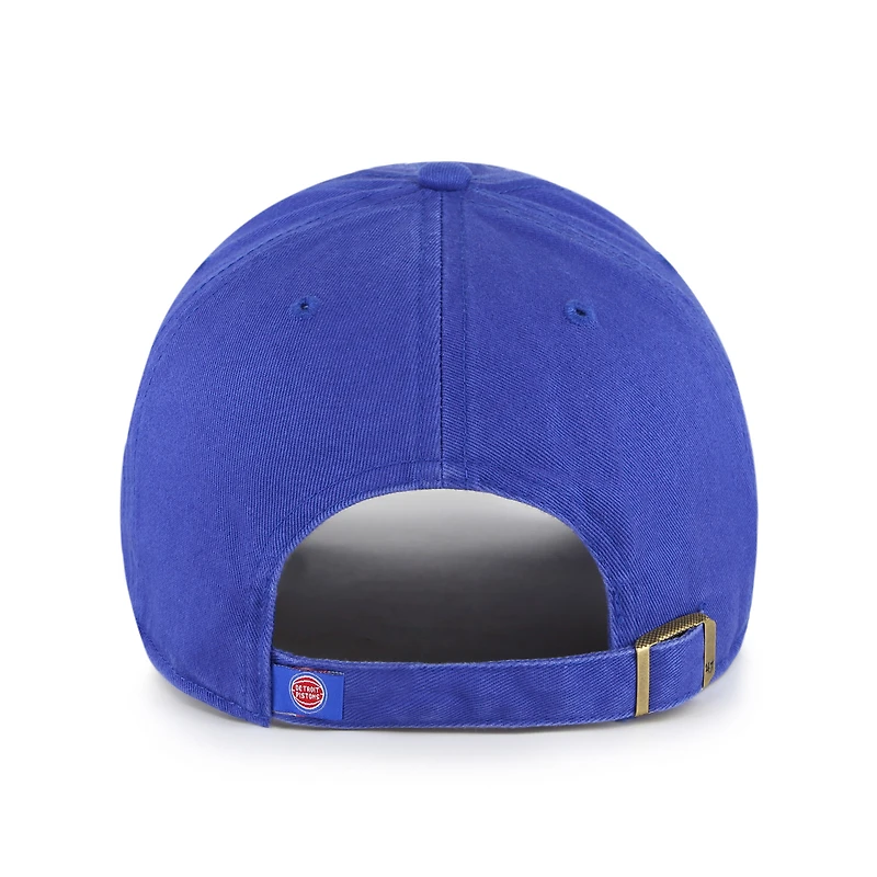 Men's '47 Royal Detroit Pistons Core Logo Clean Up Adjustable Hat