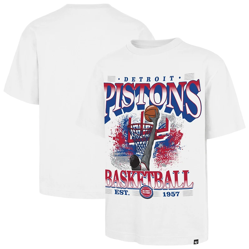 T-shirt homme blanc '47 Detroit Pistons Regional Foundation