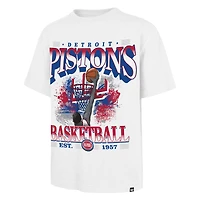 T-shirt homme blanc '47 Detroit Pistons Regional Foundation