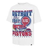 Men's '47  White Detroit Pistons Regional Franklin T-Shirt
