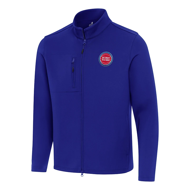 Veste zippée intégrale Antigua Royal Detroit Pistons pour homme