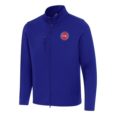 Veste zippée intégrale Antigua Royal Detroit Pistons pour homme